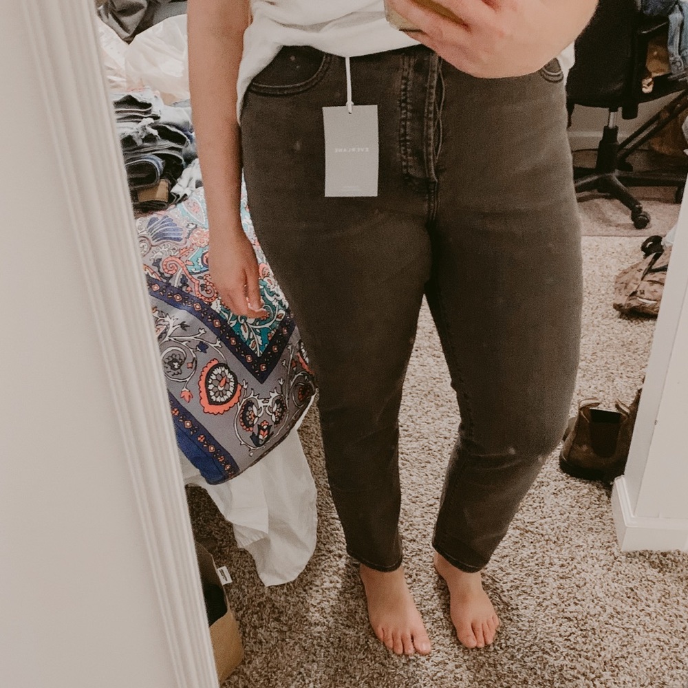 NWT Everlane Cigarette Hi Rise Slim Straight Jean